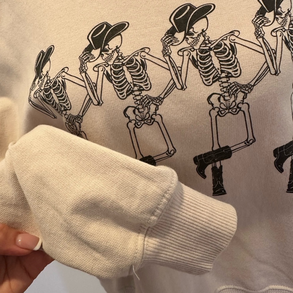 ALTARD STATE Dancing Skelton cowboy crew neck women’s size xs - Picture 5 of 10
